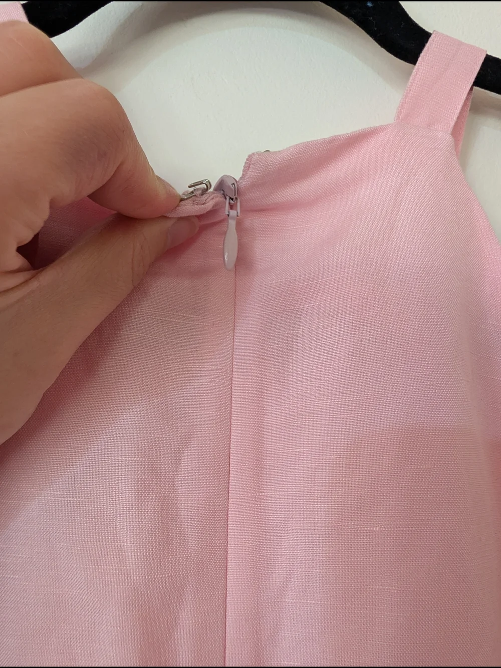 New Ann Taylor Pink Linen Blend Halter Sheath Dress Size 0P 0 Petite Preppy